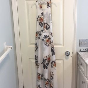 NWOT Maxi dress floral with cut outs